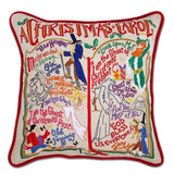 Christmas Carol Hand-Embroidered Pillow by Cat Studio from Quirks!