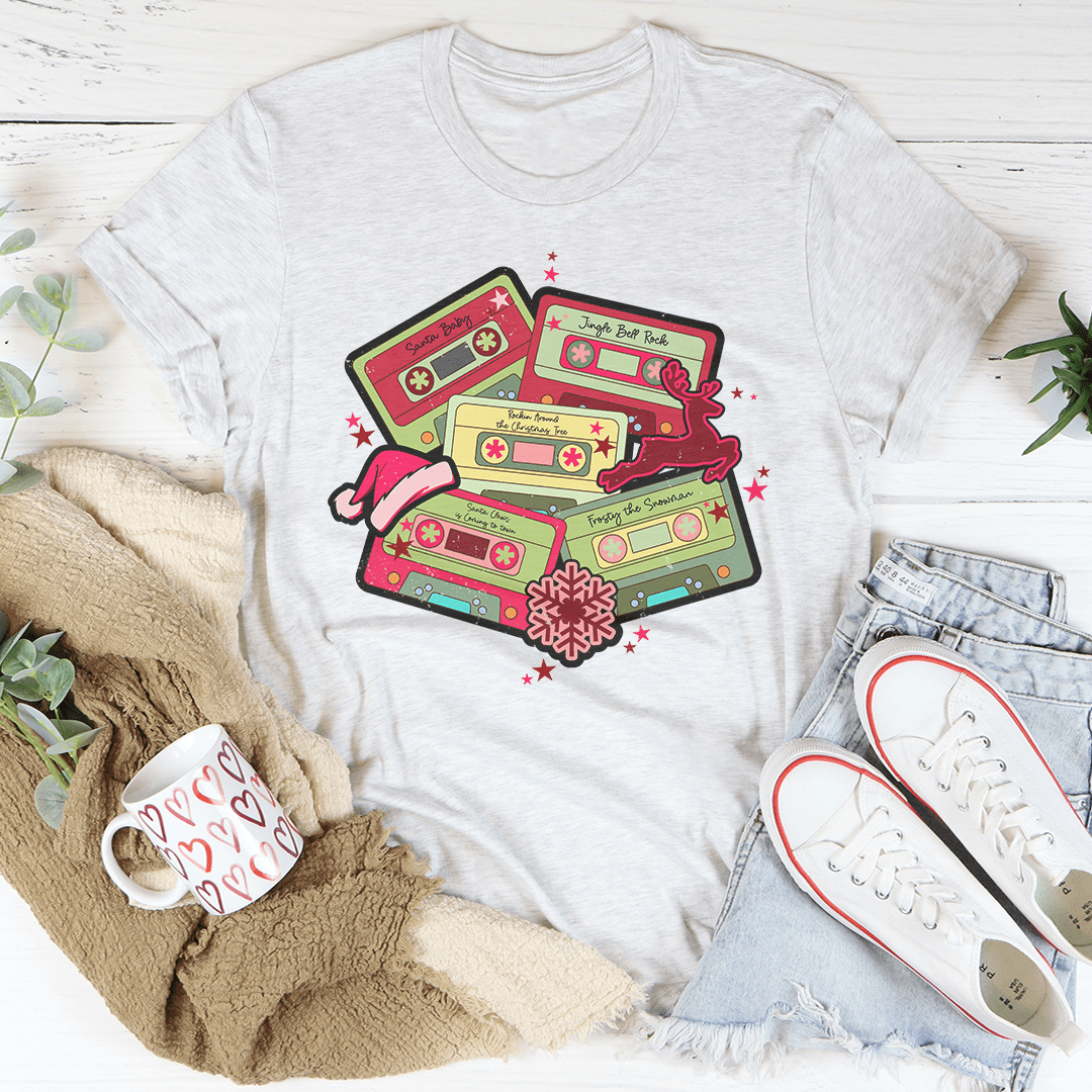 Christmas Cassettes Tee from Peachy Sunday