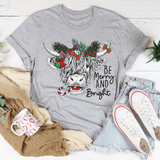 Christmas Cow Tee from Peachy Sunday