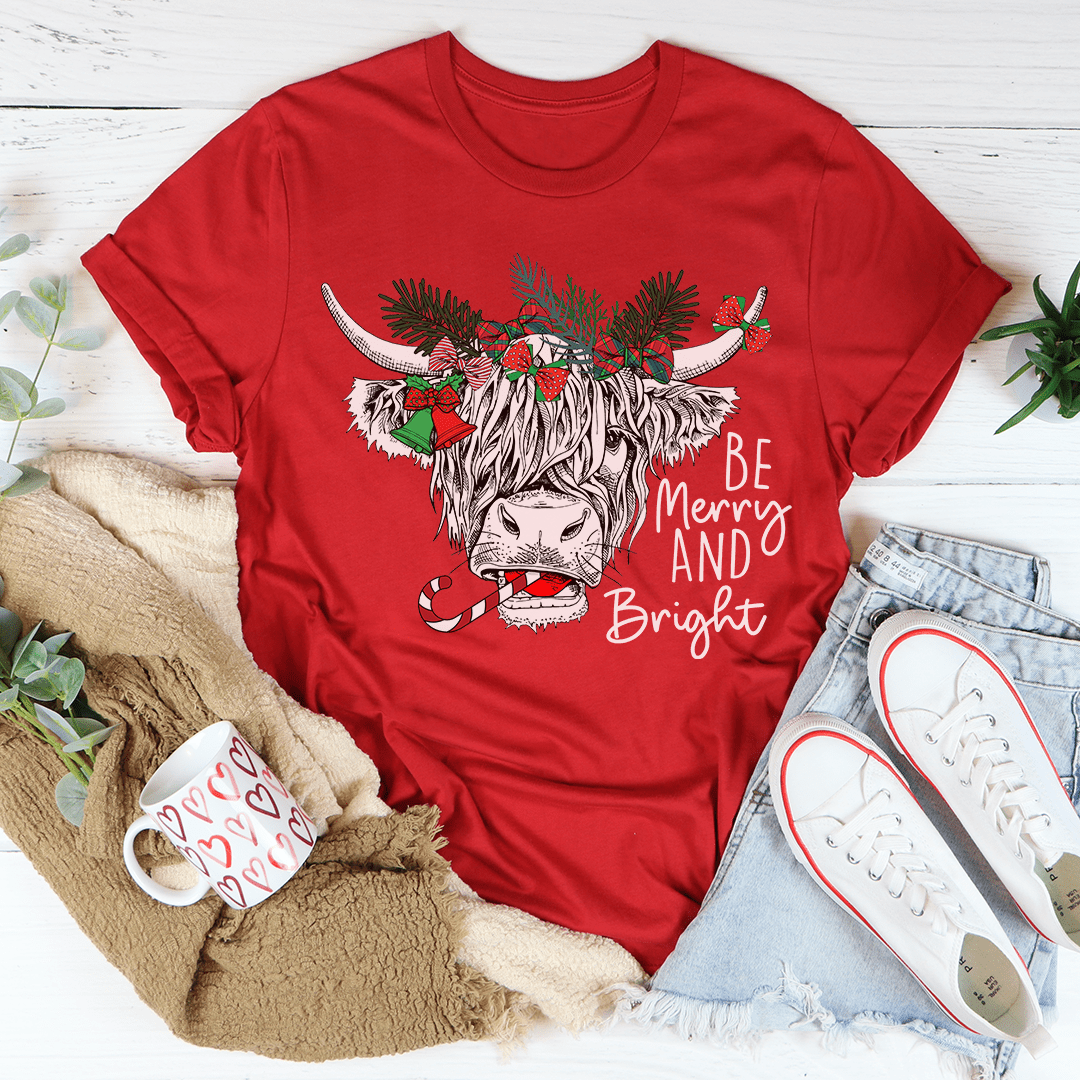 Christmas Cow Tee from Peachy Sunday