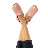 Women's Powder Pink Slip On Shoes from Atlantis Handmade Shoes
