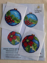 Christmas Ornaments 116CS Counted Cross-Stitch Kit From Wizardi