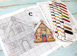Christmas Ornaments Kit L8055 Counted Cross Stitch Kit from Wizardi