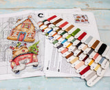 Christmas Ornaments Kit L8055 Counted Cross Stitch Kit from Wizardi