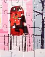 Christmas Pink House Puzzle from Ordinary Habit