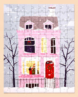 Christmas Pink House Puzzle from Ordinary Habit