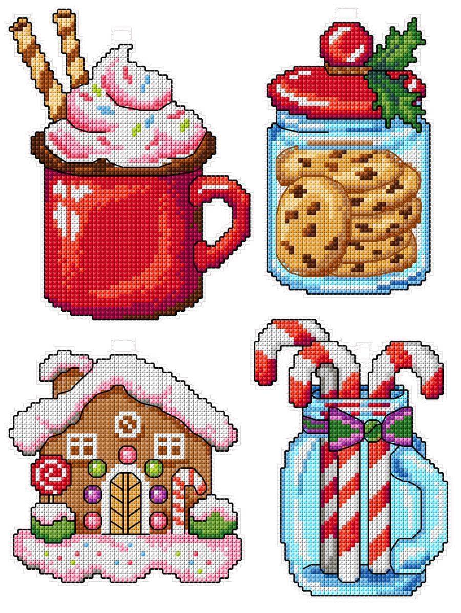 Christmas Sweets 119CS Counted Cross-Stitch Kit From Wizardi