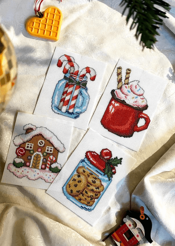 Christmas Sweets 119CS Counted Cross-Stitch Kit From Wizardi