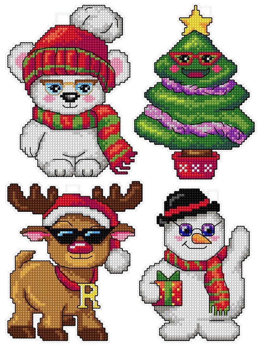 Christmas Toys 120CS Counted Cross-Stitch Kit From Wizardi