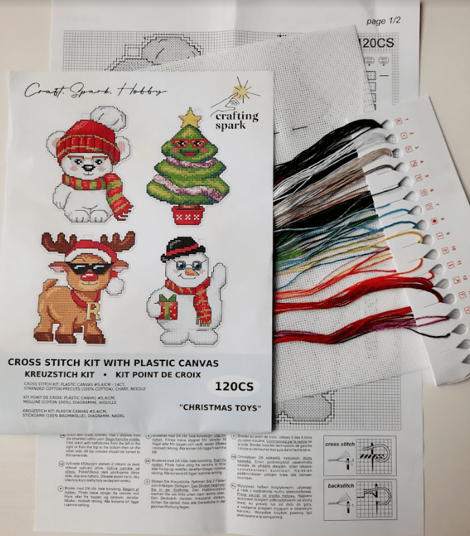 Christmas Toys 120CS Counted Cross-Stitch Kit From Wizardi