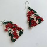 Christmas Tree Earrings Crochet Pattern from Darn Good Yarn