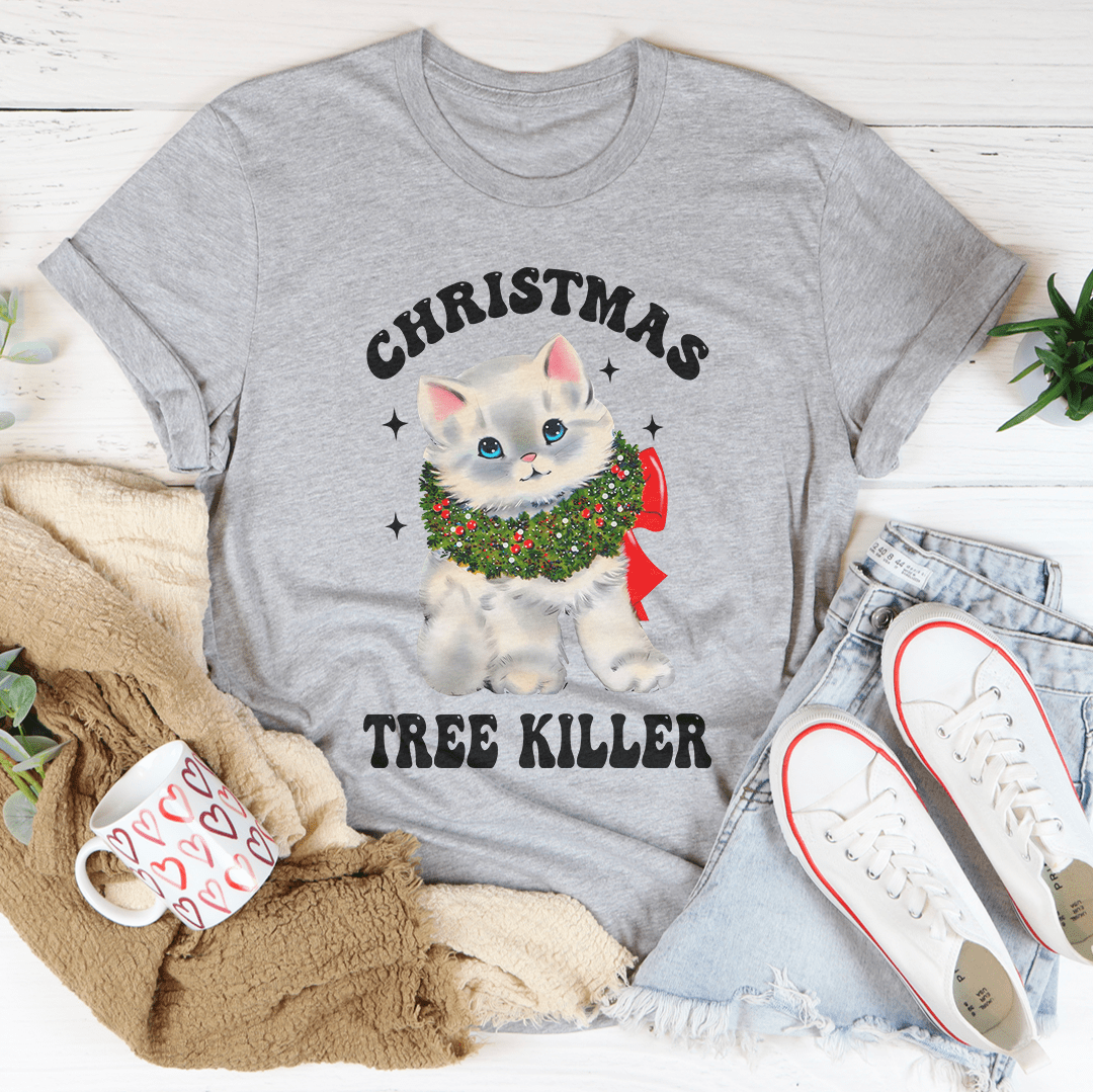 Christmas Tree Killer Tee from Peachy Sunday