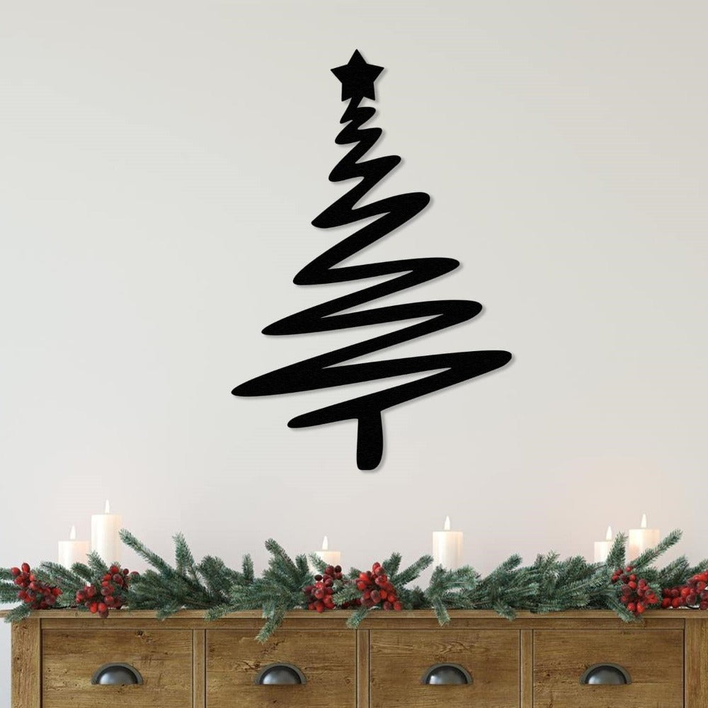 Christmas Tree with Star Wall Art from VITAHOME DESIGN LLC