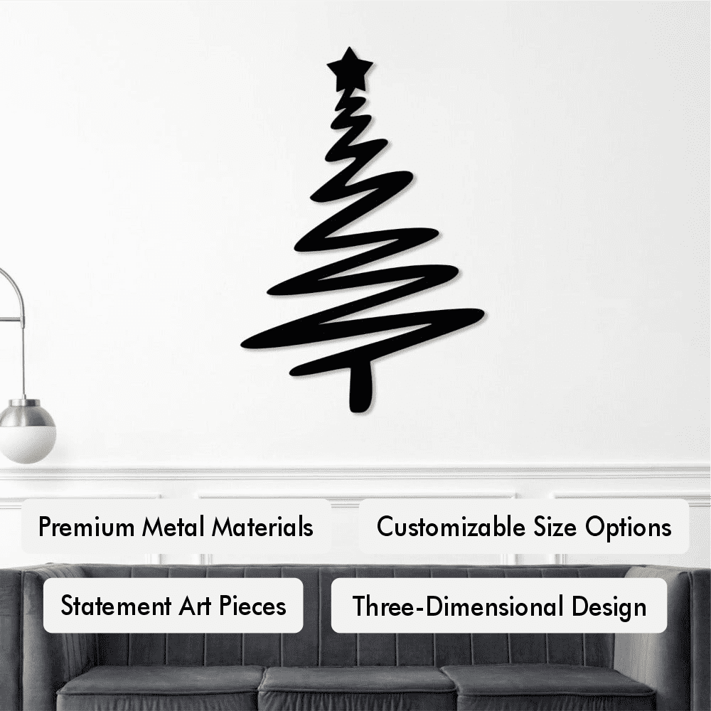 Christmas Tree with Star Wall Art from VITAHOME DESIGN LLC
