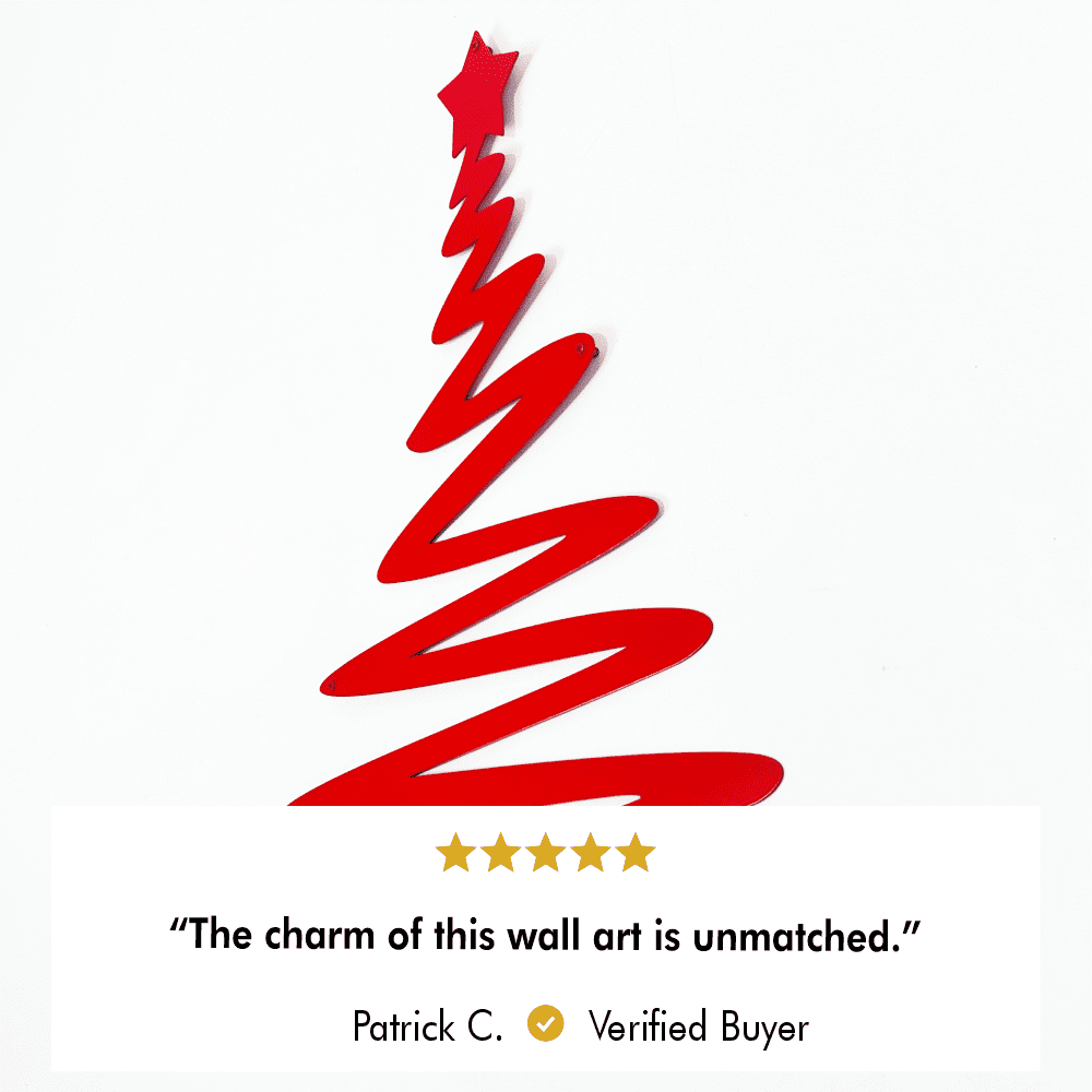 Christmas Tree with Star Wall Art from VITAHOME DESIGN LLC
