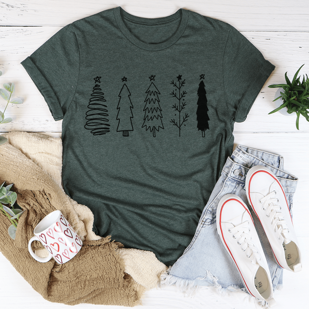 Christmas Trees Tee from Peachy Sunday