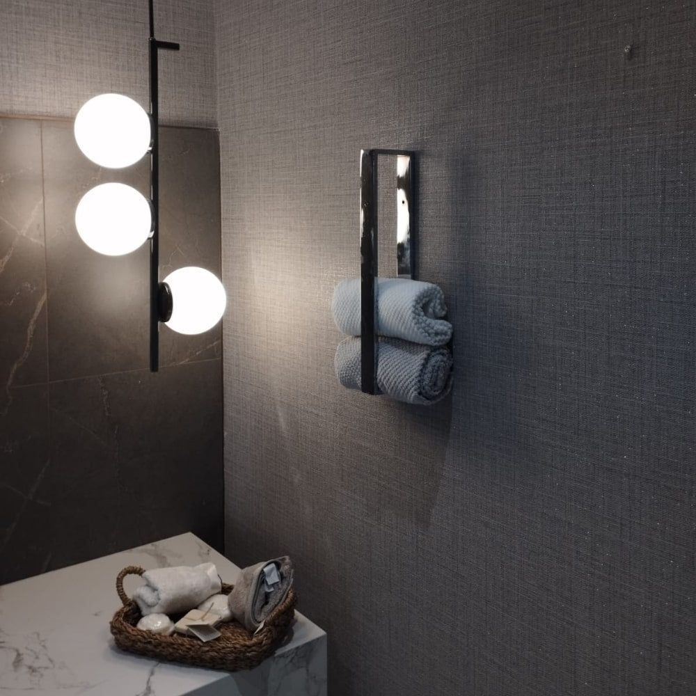Silver Finished Multi Functional Towel Rack from VITAHOME DESIGN LLC