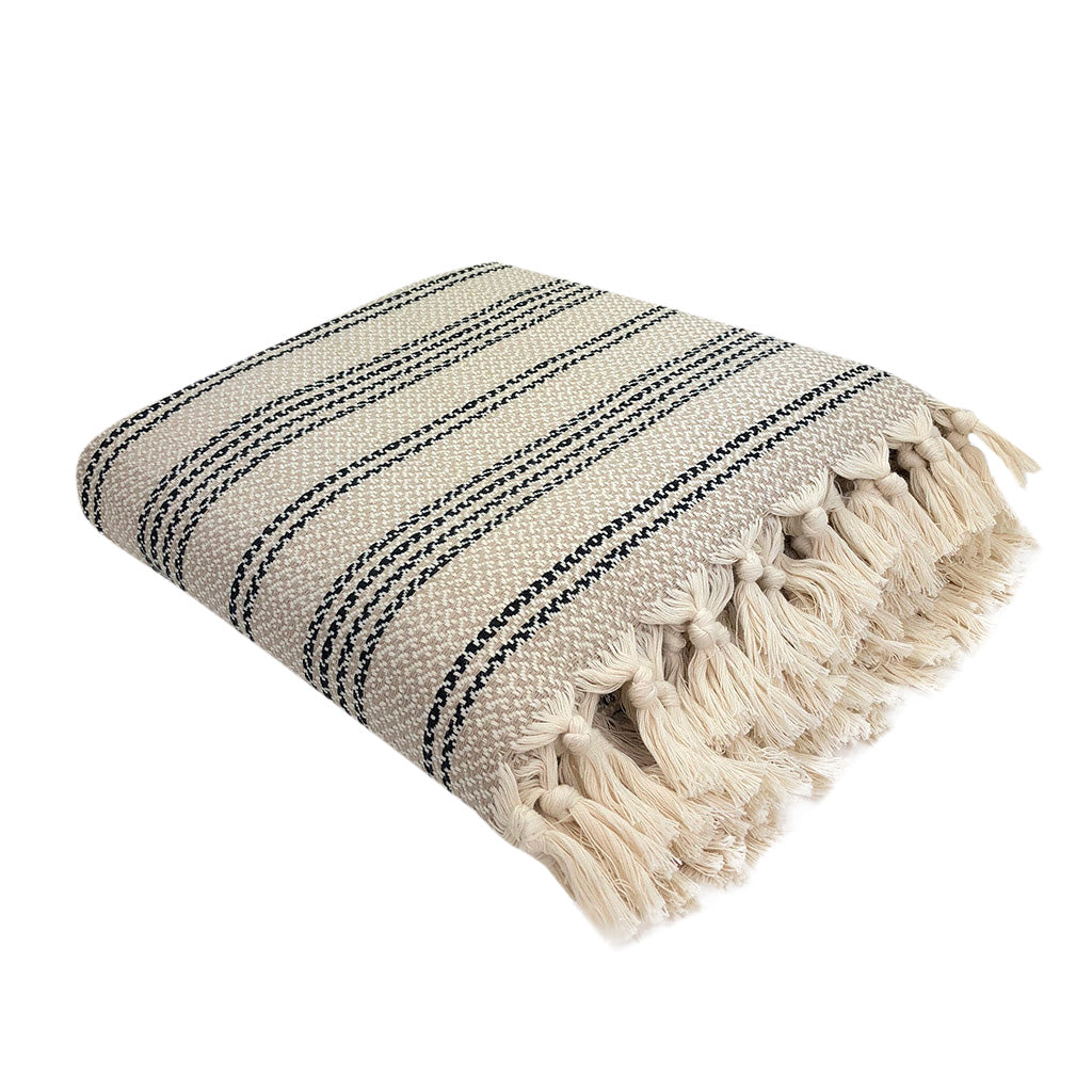 Woven Stripe Turkish Throw from SLATE + SALT