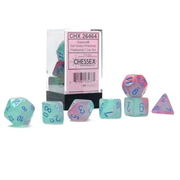 CHESSEX: POLYHEDRAL Gemini DICE SETS From PunkOuter Games