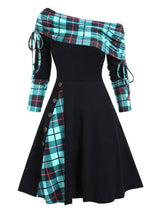 Cinched Striped Flare Dress From Kawaii Stop