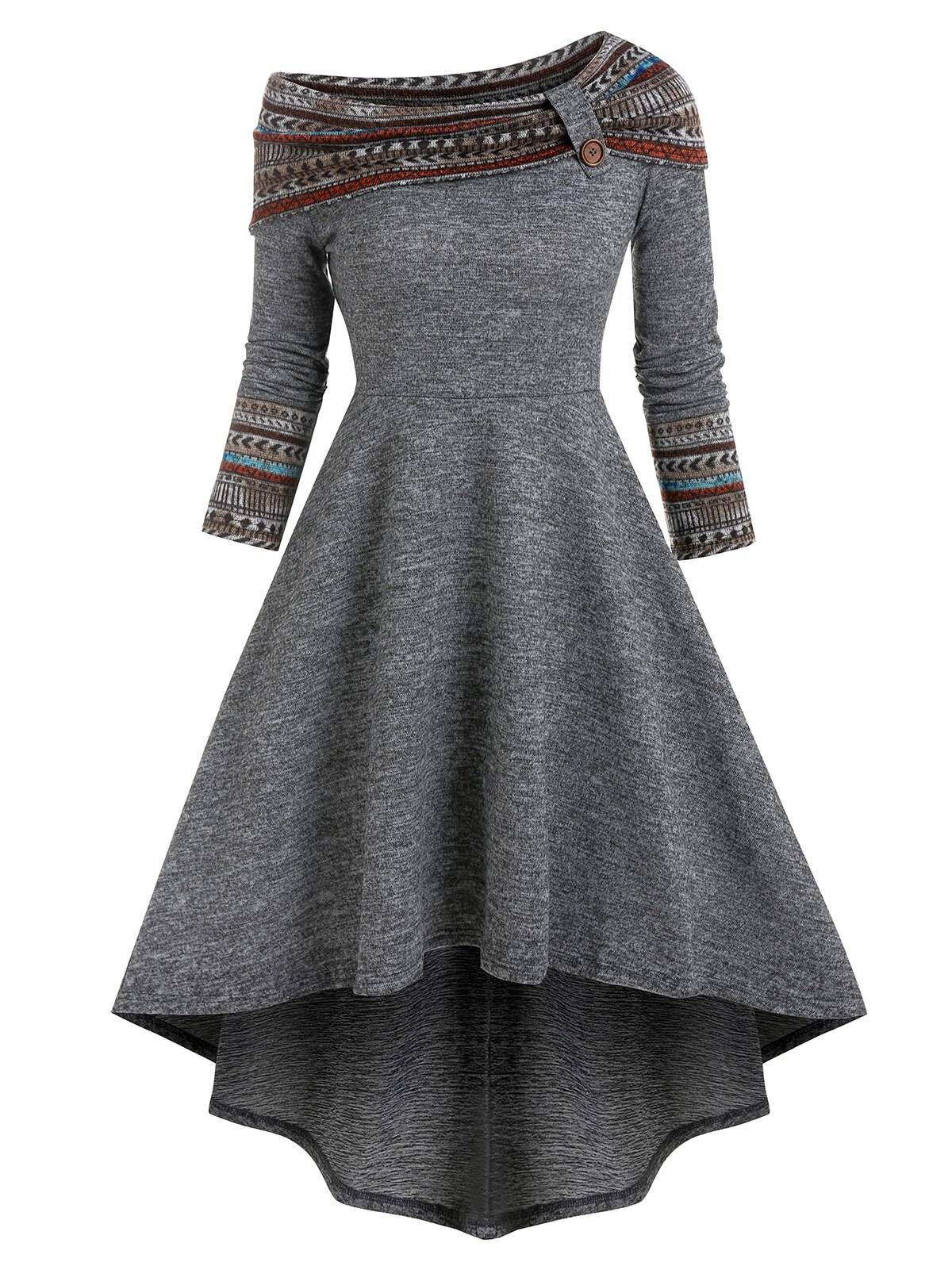 Cinched Striped Flare Dress From Kawaii Stop