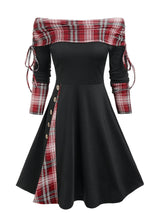 Cinched Striped Flare Dress From Kawaii Stop