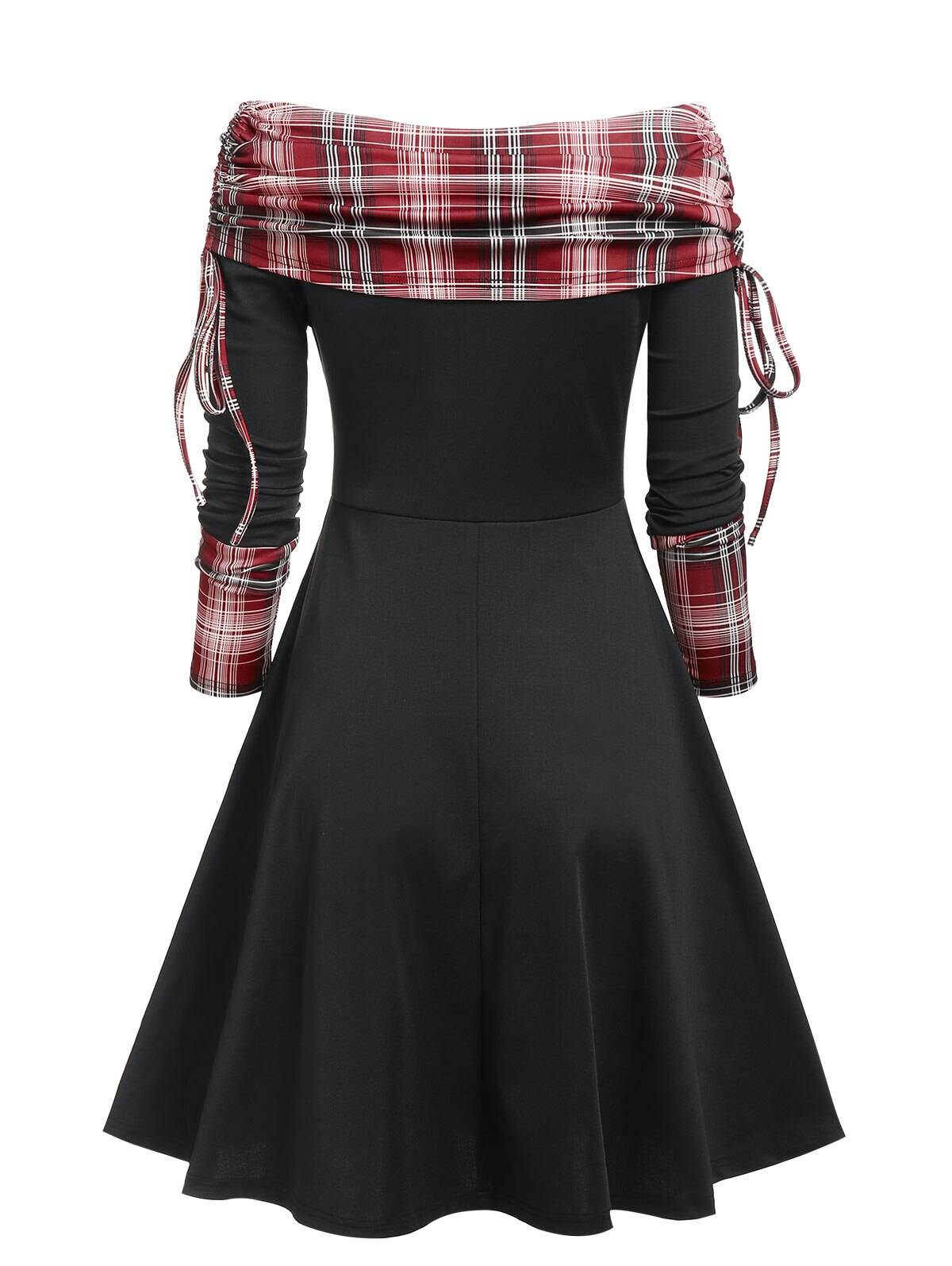 Cinched Striped Flare Dress From Kawaii Stop