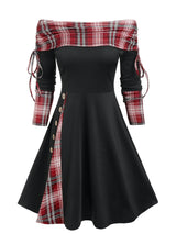 Cinched Striped Flare Dress From Kawaii Stop