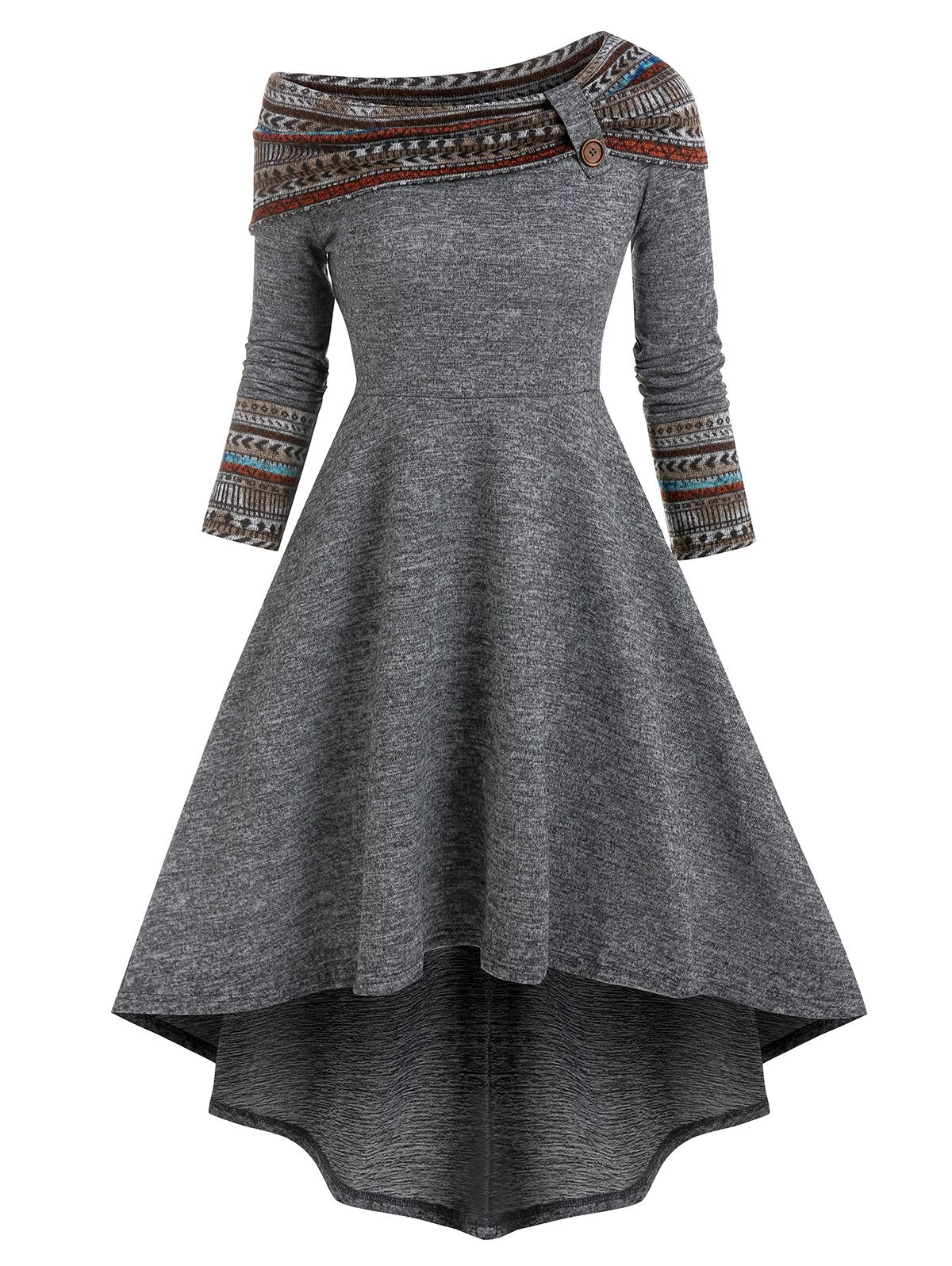 Cinched Striped Flare Dress From Kawaii Stop
