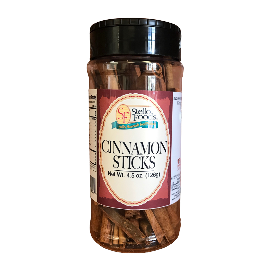 Stello Foods Spices - Cinnamon - 3" Sticks 4.5 oz from Stello Foods