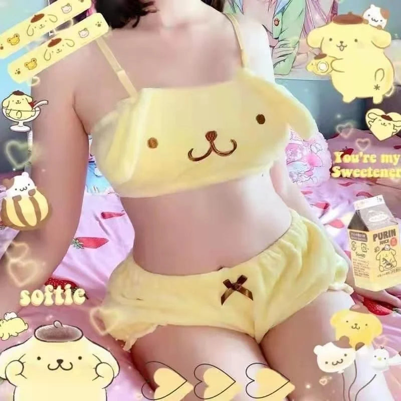 Kuromi My Melody Cinnamoroll Pajamas  From Kawaii Stop