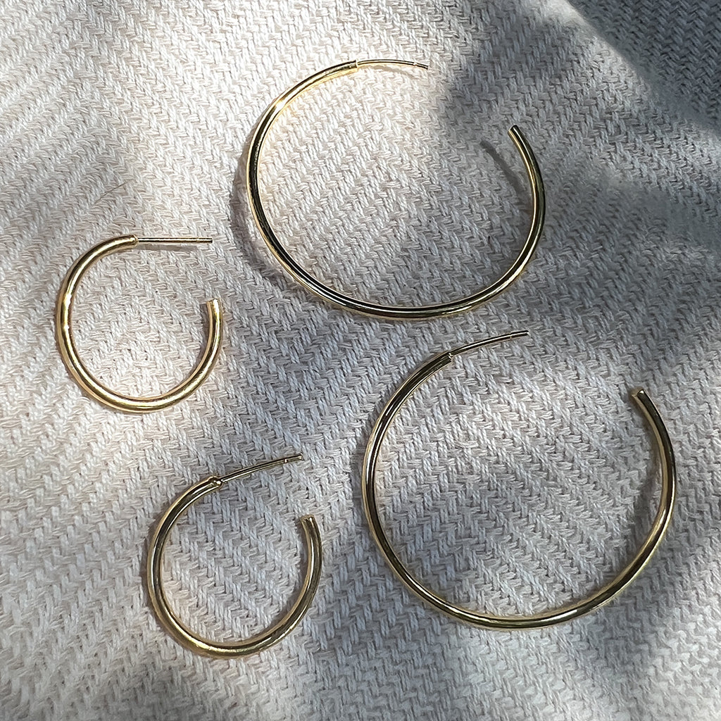 Classic Bombshell Hoop Earrings from SLATE + SALT