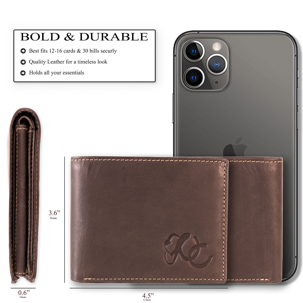 Leather Bifold Wallet from UC Leather Company