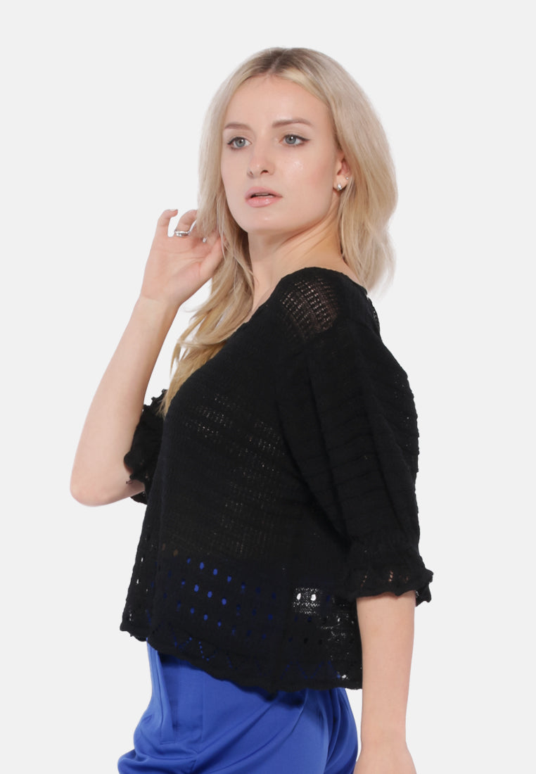 Classic Short-Sleeved Top from London Rag International