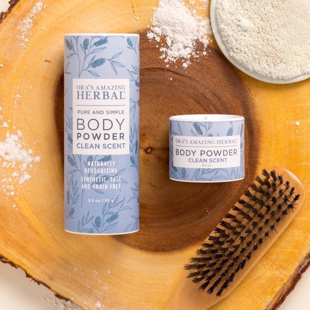 Talc Free Body Powder, Clean Scent from Ora's Amazing Herbal