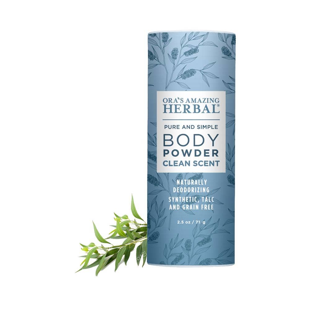 Talc Free Body Powder, Clean Scent from Ora's Amazing Herbal