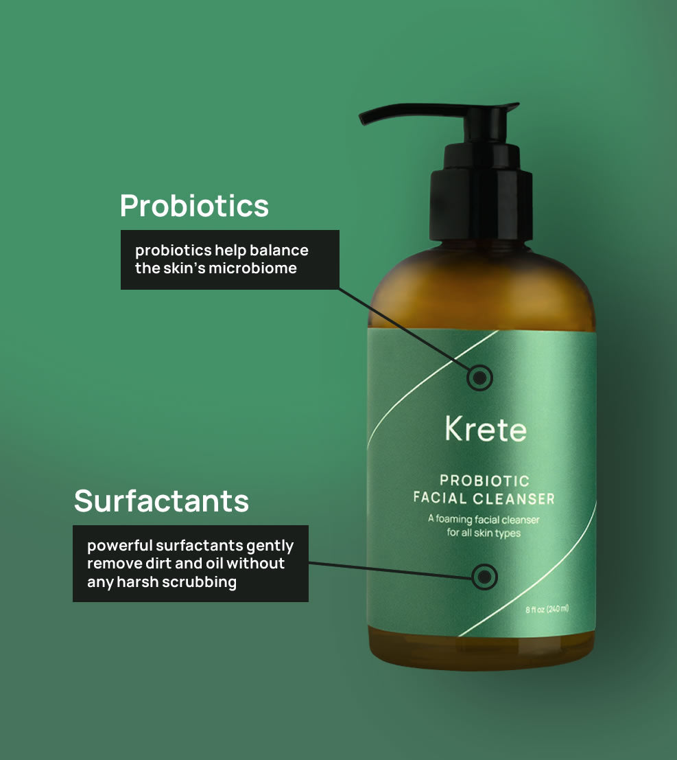 Probiotic Facial Cleanser From Krete Store