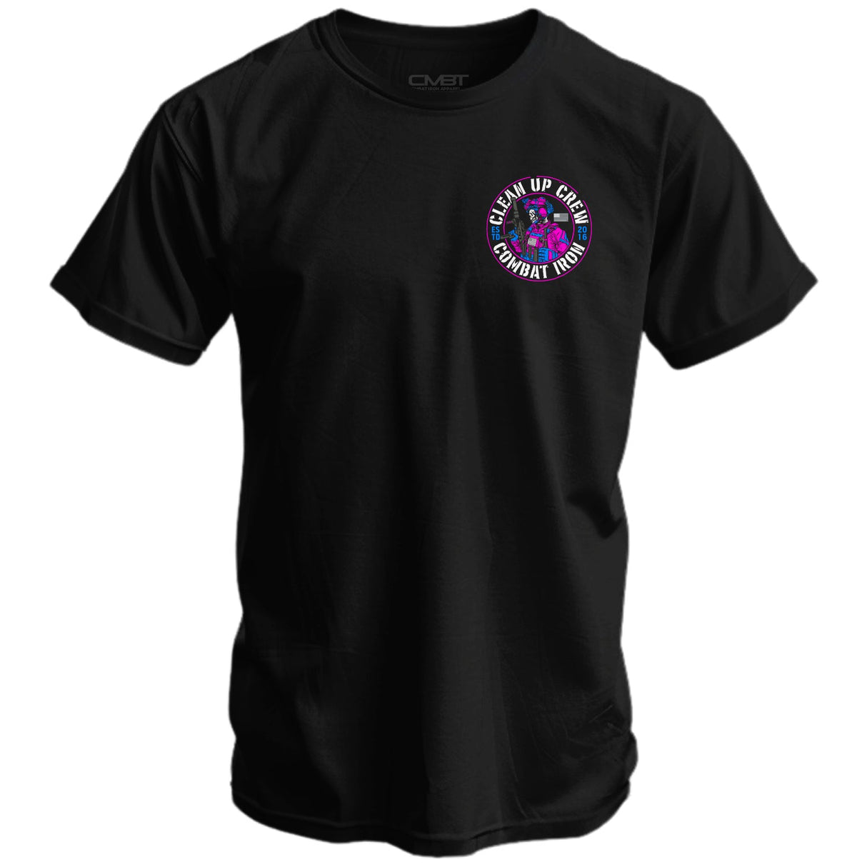 Clean up Crew Operator Skull Men's T-Shirt From Combat Iron Apparel