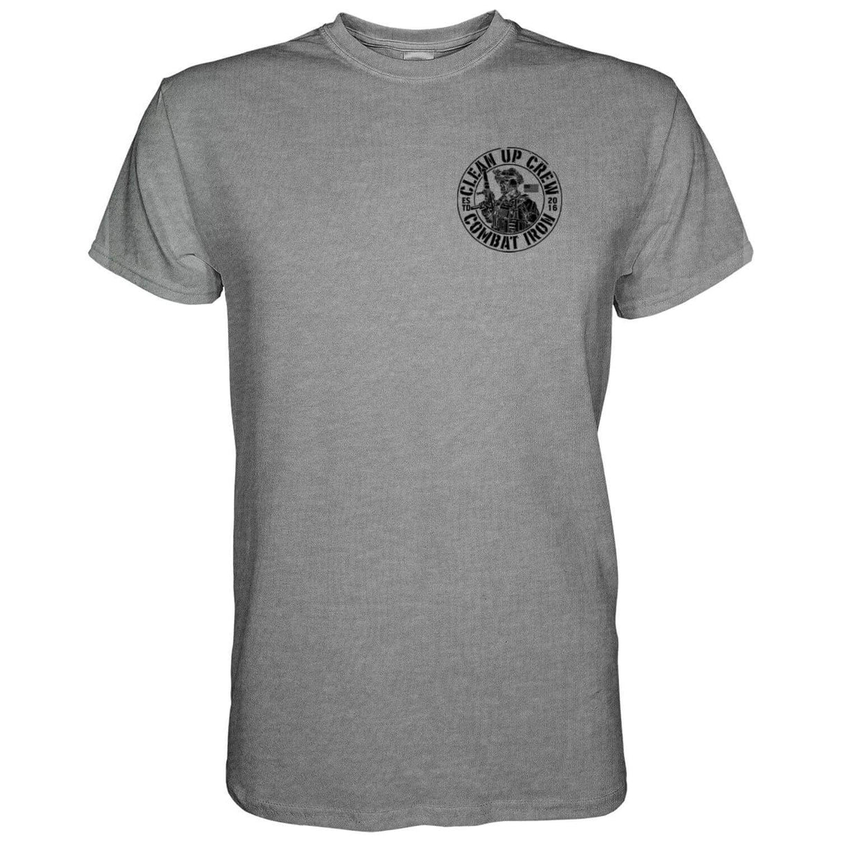 Clean up Crew Operator Skull Men's T-Shirt From Combat Iron Apparel
