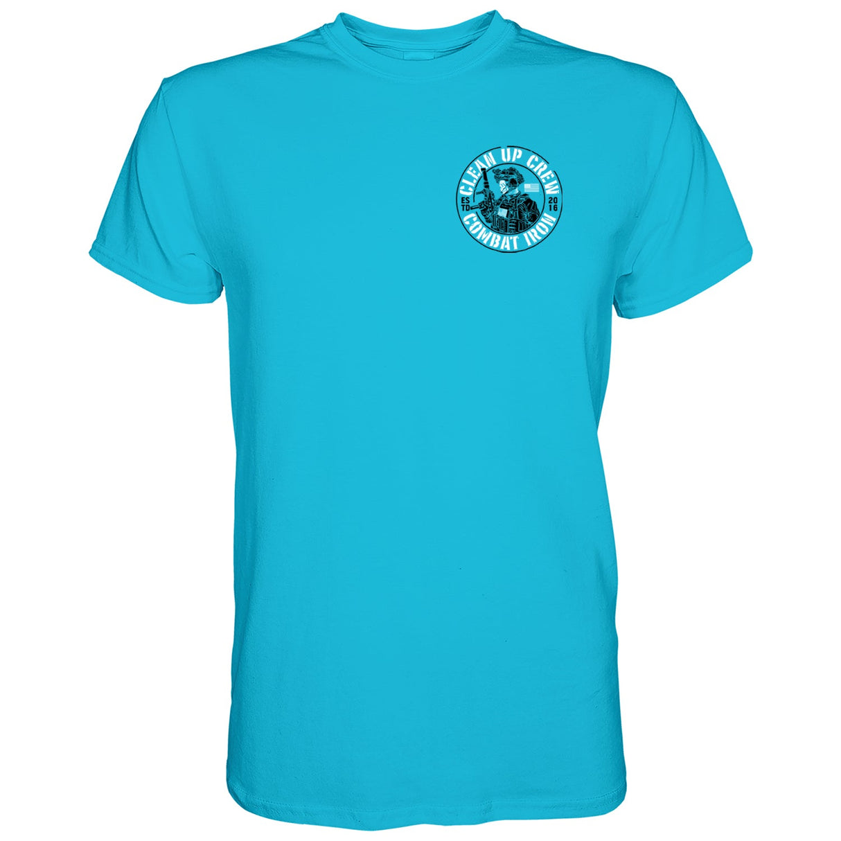 Clean up Crew Operator Skull Men's T-Shirt From Combat Iron Apparel