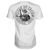 Clean up Crew Operator Skull Men's T-Shirt From Combat Iron Apparel