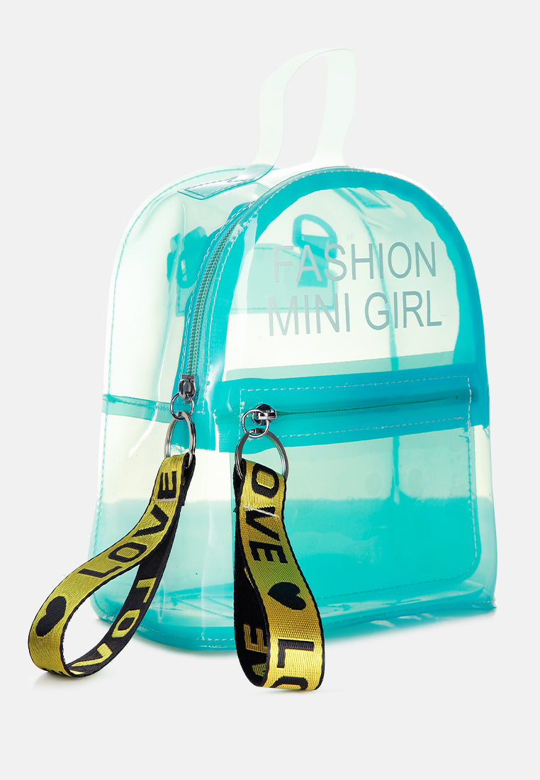 Clear Mini Backpack from London Rag International