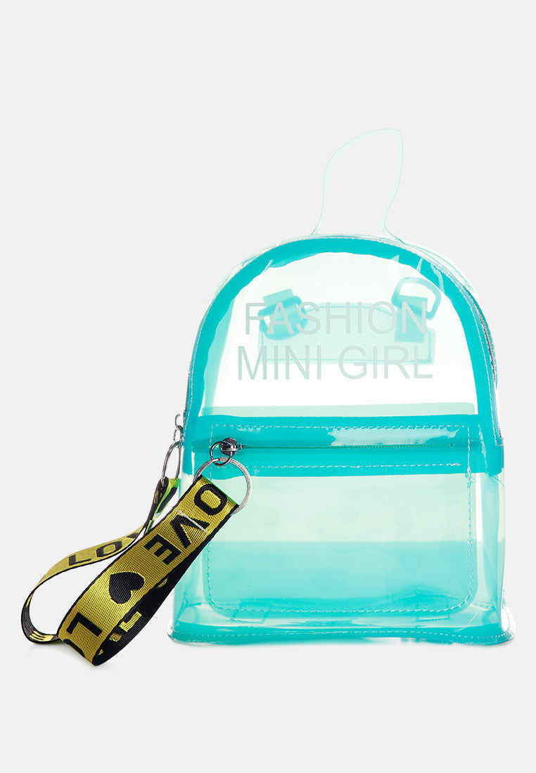 Clear Mini Backpack from London Rag International