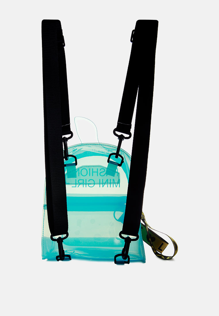 Clear Mini Backpack from London Rag International