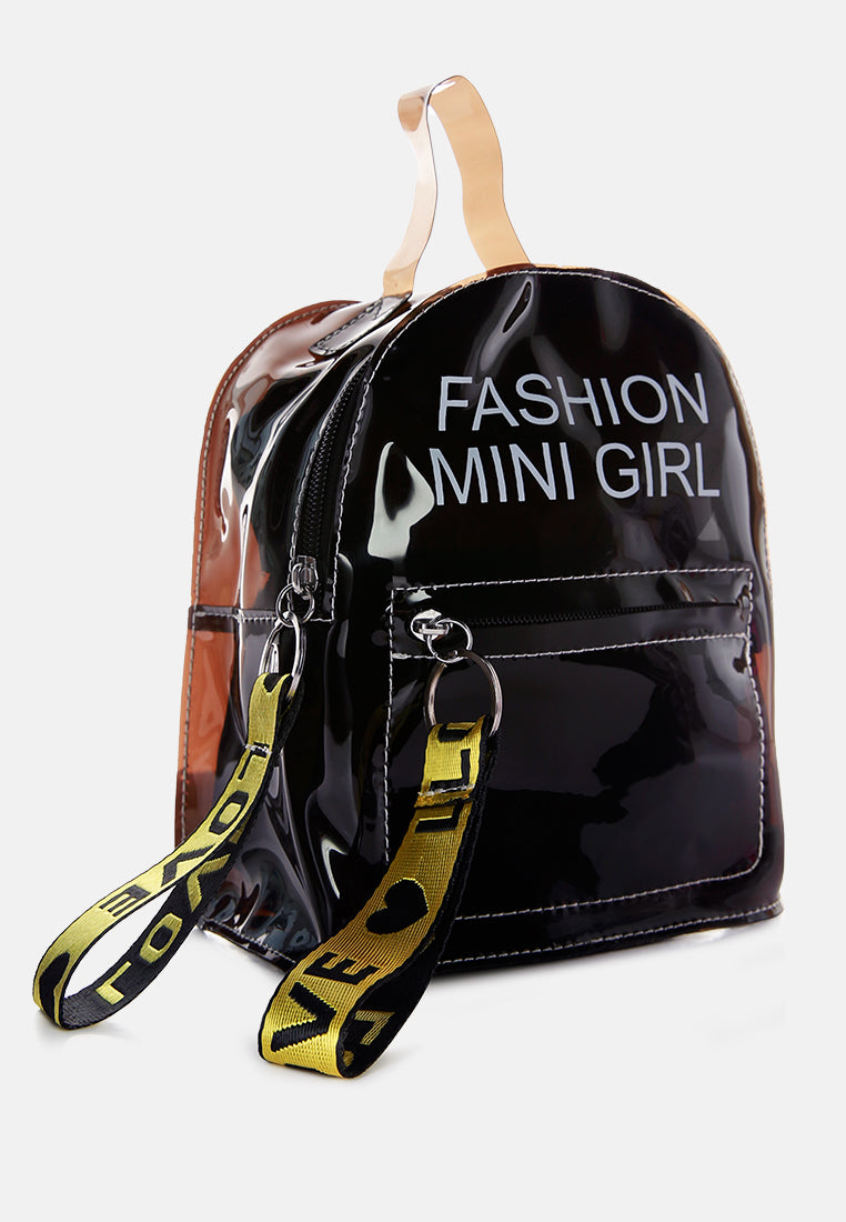 Clear Mini Backpack from London Rag International
