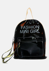 Clear Mini Backpack from London Rag International