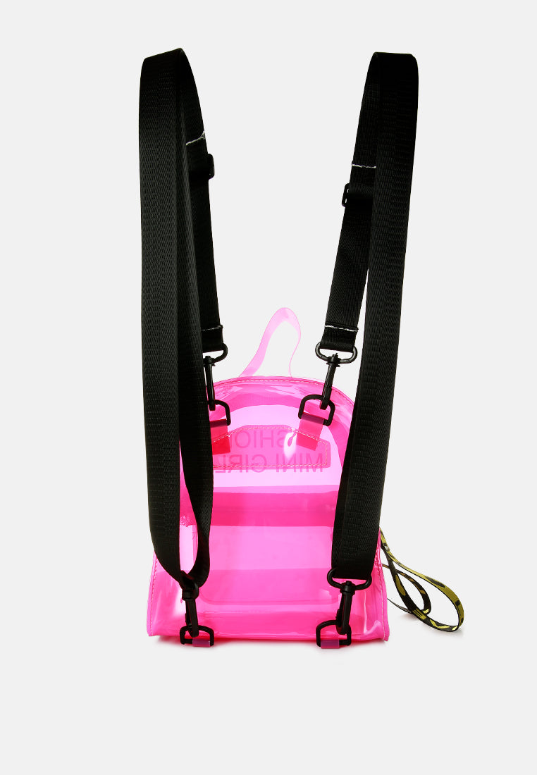 Clear Mini Backpack from London Rag International