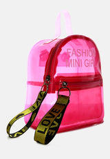 Clear Mini Backpack from London Rag International