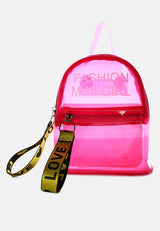 Clear Mini Backpack from London Rag International