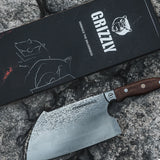 Grizzly Serbian Cleaver | Forged Japanese San Mai Steel From The Cooking Guild